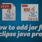 Как добавить Jar файл в проект Eclipse Java