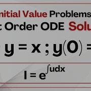 Initial Value Problem First Order Ordinary Differential Equation Meaning Example And Solution
