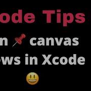 How To Pin Canvas Views In Xcode