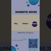 How To Make A Magnetic Hover Effect Using HTML CSS JS Frontend Html Css Js Gsap Animation