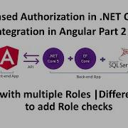 ASP NET Core 5 Web API Role Based Authorization With Angular User With Multiples Roles Part 2