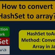 How To Convert HashSet To Array HashSet ToArray Java Collection Framework