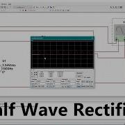 How To Implement Half Wave Rectifier Circuit In Multisim Positive And Negative Half Cycle Output