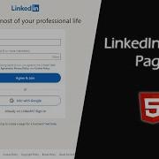 LinkedIn Signup Page Clone With HTML CSS
