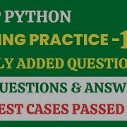 Coding Practice 14A Python CCBP 4 0 Newly Added Questions