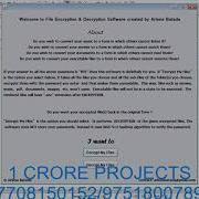 Encryption Decryption Of Text File Audio And Video Using Java 1Crore Projects