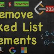 Remove Linked List Elements Recursive Iterative LeetCode 203 C Java Python