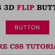 Css 3D Flip Button Hover Effects Only HTML CSS 2020