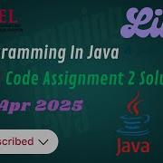 Programming In Java NPTEL Swayam Week 9 Assignment 2 Solution Jan Apr 2025 Happycoder2005