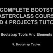 Bootstrap Training Part 9 Bootstrap Tables 1 65