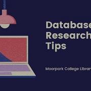 Database Research Tips