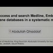 How To Access And Search Medline Embase And Cochrane Databases In A Systematic Manner