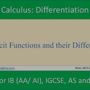 Differentiation Of Implicit Functions