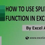 How To Use Split Function In Excel VBA Excel Avon