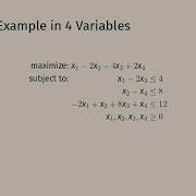 Simplex Method To Solve An LPP In 4 Variables