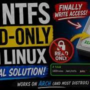 Linux NTFS Drives Mounted Read Only FIXED