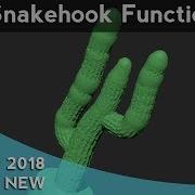 017 ZBrush 2018 Новая функция Змеиный крюк