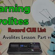 Avolites Cue List Basics Learning Avolites PART 11