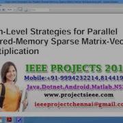 High Level Strategies For Parallel Shared Memory Sparse Matrix Vector Multiplication