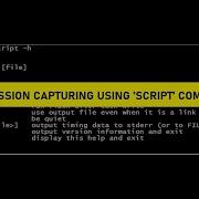Linux Session Recording Capture Using Script Command