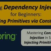 How To Inject Primitive Value Using Spring Dependency Injection By Constructor Spring Tutorial