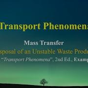 23 1 Example 1 Disposal Of An Unstable Waste Product Mass Transfer