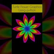Beautiful Flower Graphics Using Python Turtle Graphics Using Python Shorts