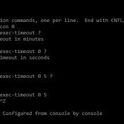 CCNA 200 301 Command Reference Exec Timeout