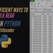 Bulk Read Multiple CSVs In Python Pandas Dask File I O MMAP