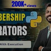 Lec 15 Membership Operators In Python With Execution Python Programming