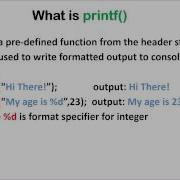 C Programming Basics The Printf Function