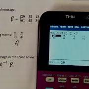 Encoding Decoding Message With Matrices