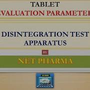 Disintegration Test Of Tablet Dosage Form