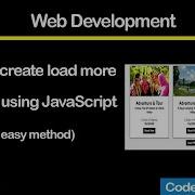 How To Create Load More Button Using Javascript