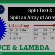 The Magic Of Excel S REDUCE LAMBDA Functions To Split Values Spill An Array Of Arrays EMT 1908