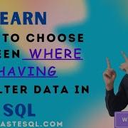 Разница между предложениями Where и Having в SQL Основы SQL