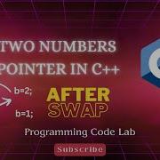 C Program To Swap Two Numbers Using Pointer Swap Two Numbers In C Cppprogramming Programming