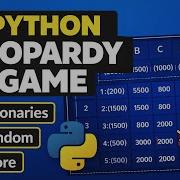 Python Jeopardy Game Using Dictionaries