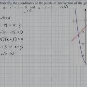 Intersection Of Quadratic And Linear Functions