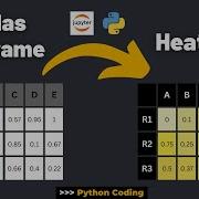 How To Turn Pandas DataFrame Into Heatmap Python Tutorial