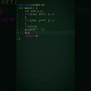 121 C Pattern Programming C Language Tutorial For Beginners Shorts Coding