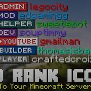 Add RANK ICONS To Your Minecraft Server Super Easy Free Method