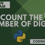 Python Program Count Number Of Digits In Python Pythontutorial