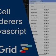 Custom Cell Renderers In Javascript For AG Grid