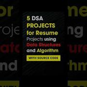 5 DSA Projects For Resume Projects Using Data Structures And Algorithms For Final Year Ytshorts
