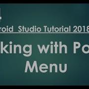 Android Tutorial 2018 74 Working With Popup Menu
