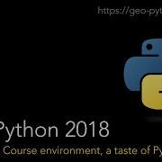 Geo Python Lesson 1 2 Course Environment A Taste Of Python