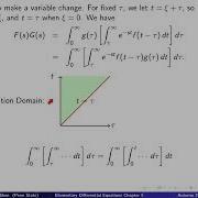 Video5 18 Convolution Theorem Proof Examples Application Elementary Differential Equations