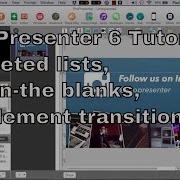 ProPresenter 6 Tutorial Bulleted Lists Fill In The Blanks And Element Transitions