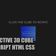 Interactive 3D Cube JavaScript Tutorial